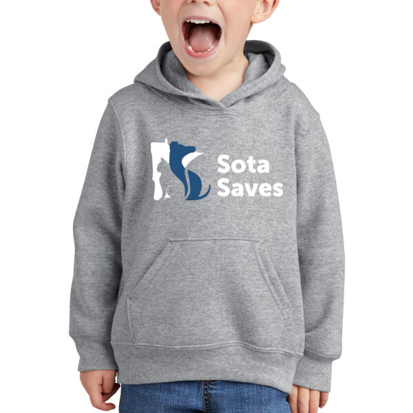 Port & Co® Toddler Core Fleece Pullover Hooded Sweatshirt - Printed Logo Thumbnail