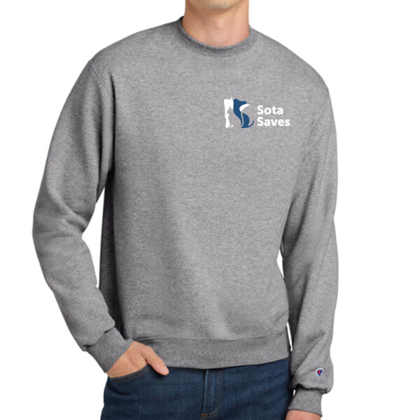 Champion® Powerblend® Crewneck Sweatshirt - Embroidered Logo Thumbnail