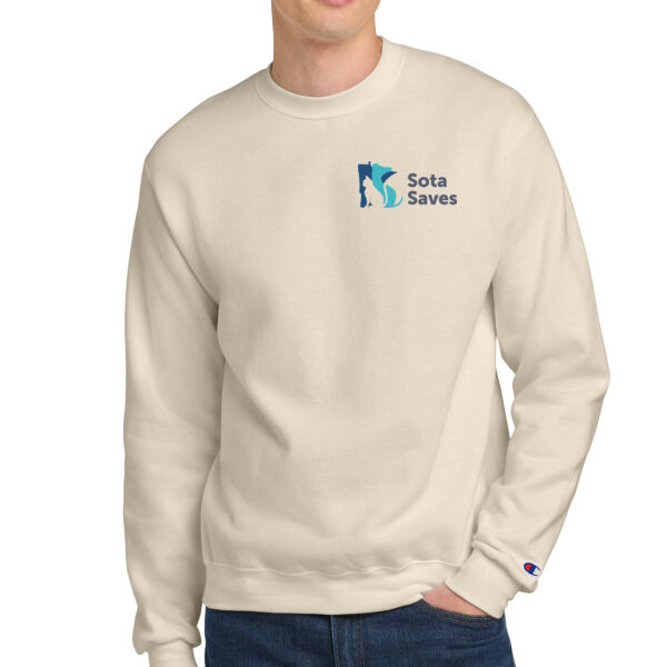 Champion® Powerblend® Crewneck Sweatshirt - Embroidered Logo Thumbnail