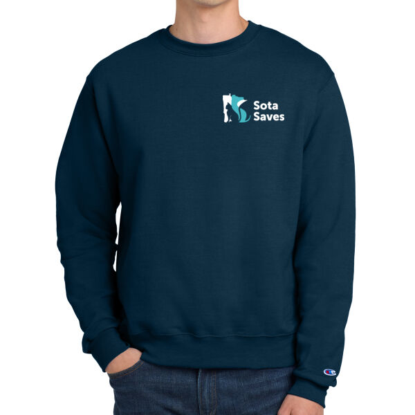 Champion® Powerblend® Crewneck Sweatshirt - Embroidered Logo Thumbnail