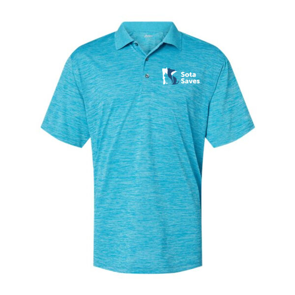 Paragon - Men's Dakota Striated Heather Polo - Embroidered Logo Thumbnail