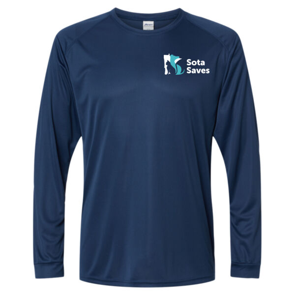 Paragon - Unisex Long Islander Performance Long Sleeve T-Shirt (spf 50+) - Printed Logo Thumbnail