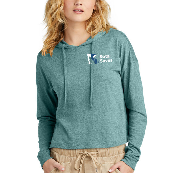 District® Women’s Perfect Tri® Midi Long Sleeve Hoodie - Printed Logo Thumbnail
