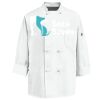 Eight Knot Button Chef Coat with Thermometer Pocket Thumbnail