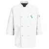 Eight Pearl Button Chef Coat with Thermometer Pocket Thumbnail