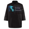 Black Knot Button Chef Coat Thumbnail